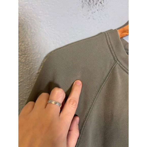 Everlane Men's The Track Crewneck Sweatshirt Olive Green Size Medium - Picture 11 of 11